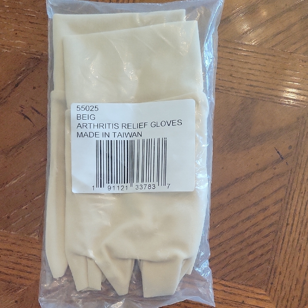 Beige Arthritis Relief Gloves